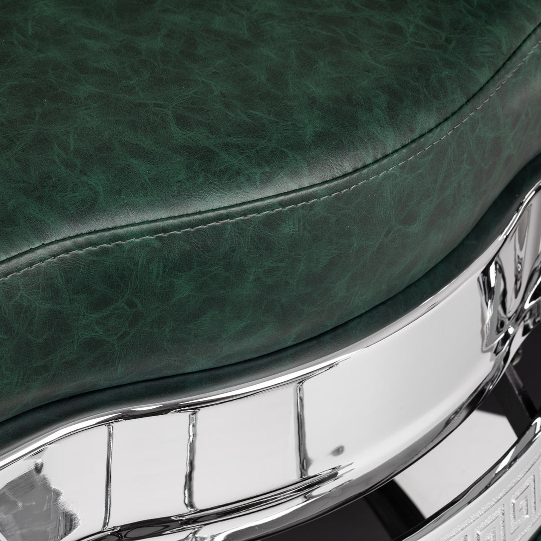 Barberstoel Gabbiano President Groen-Chrome - afbeelding 7