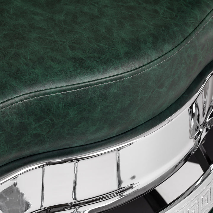 Barberstoel Gabbiano President Groen-Chrome - afbeelding 7
