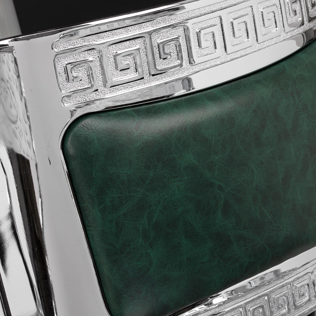 Barberstoel Gabbiano President Groen-Chrome - afbeelding 10
