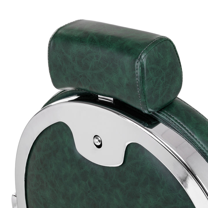 Barberstoel Gabbiano President Groen-Chrome - afbeelding 15