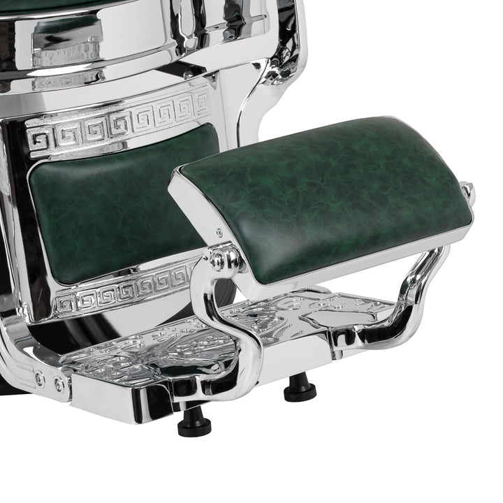 Barberstoel Gabbiano President Groen-Chrome - afbeelding 16