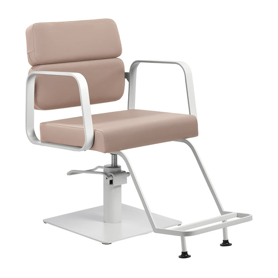 Frisørstol Gabbiano Porto Beige-Hvid