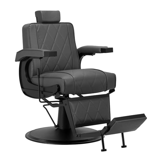 Barberstol Hair System BM88066B Grå-Sort