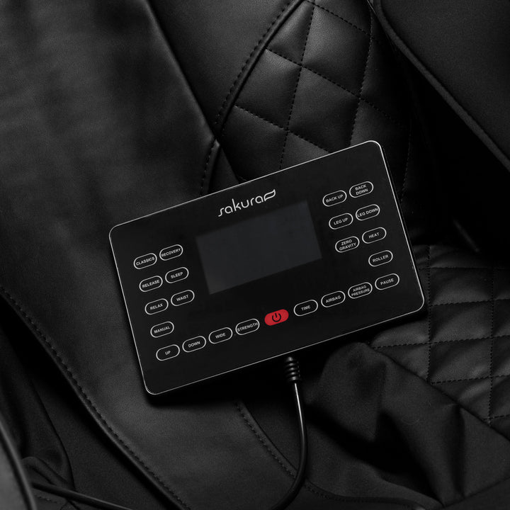 Massagestoel Elektrisch Sakura Luxury 808 Zwart - afbeelding 17
