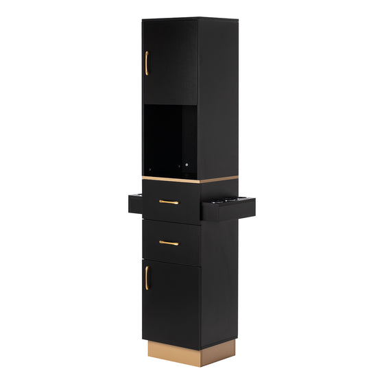 Frisørbord Gabbiano Totem Sort-Guld