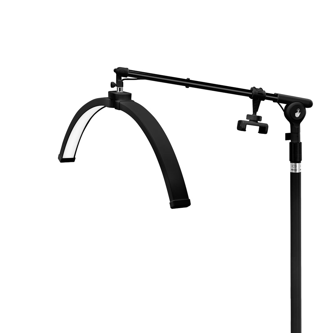 Wimperlamp LED met Statief en Instelbare Kleur- en Lichtintensiteit Glow Zwart - afbeelding 3