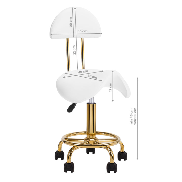 Kruk Activeshop 6001-G Goud-Wit - afbeelding 8