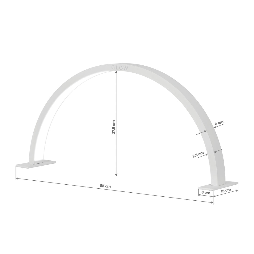 Manicurelampe LED med Justerbar Lysintensitet Glow Arche II Grå - billede 7