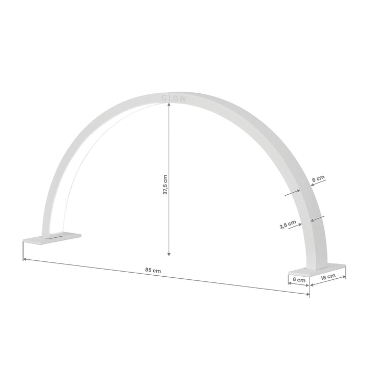 Manicurelampe LED med Justerbar Lysintensitet Glow Arche II Grå - billede 7
