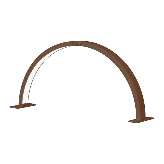 Manicurelampe LED med Justerbar Lysintensitet Glow Arche II Brun