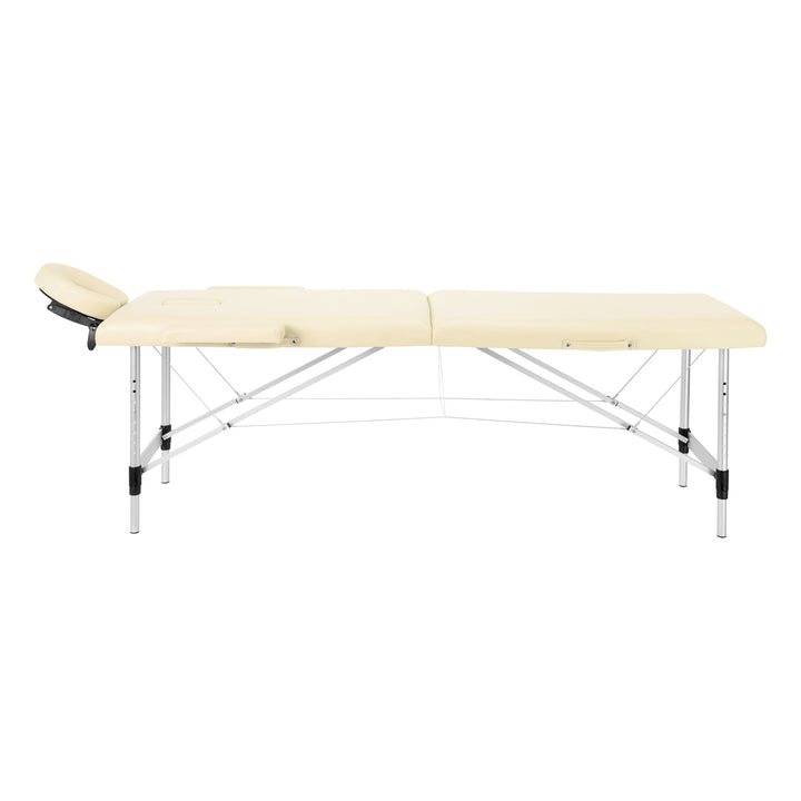 Massagetafel Inklapbaar Aluminium Balance 2 Zones Crème