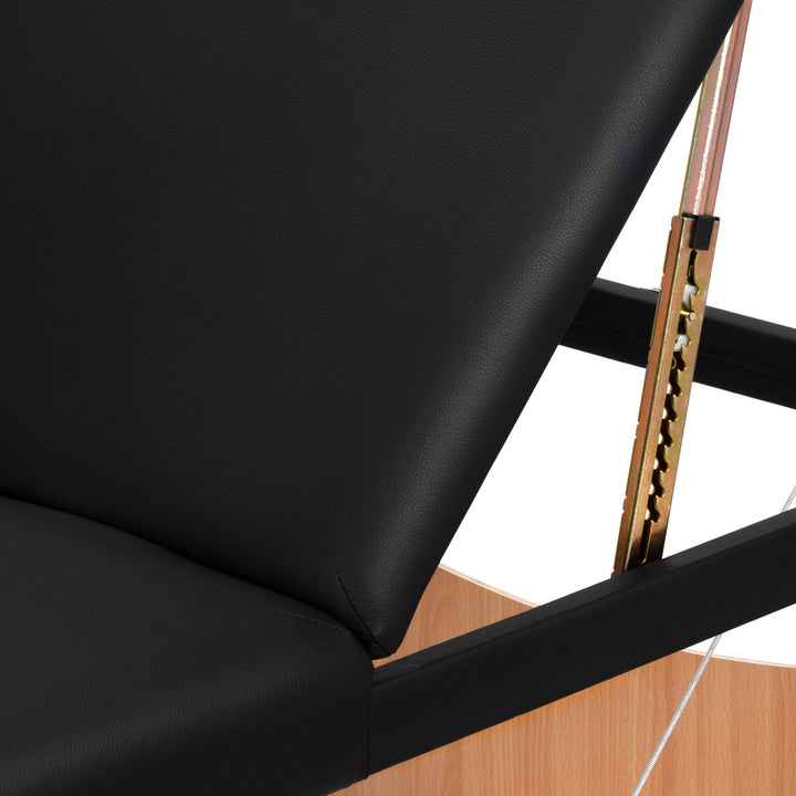 Massagetafel Inklapbaar Beukenhout Balance 3 Zones Zwart