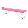 Massagetafel Inklapbaar Aluminium Balance 2 Zones Roze