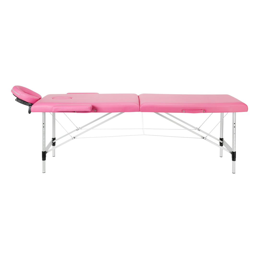 Massagetafel Inklapbaar Aluminium Balance 2 Zones Roze