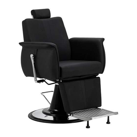 Barberstol Gabbiano Athena Sort