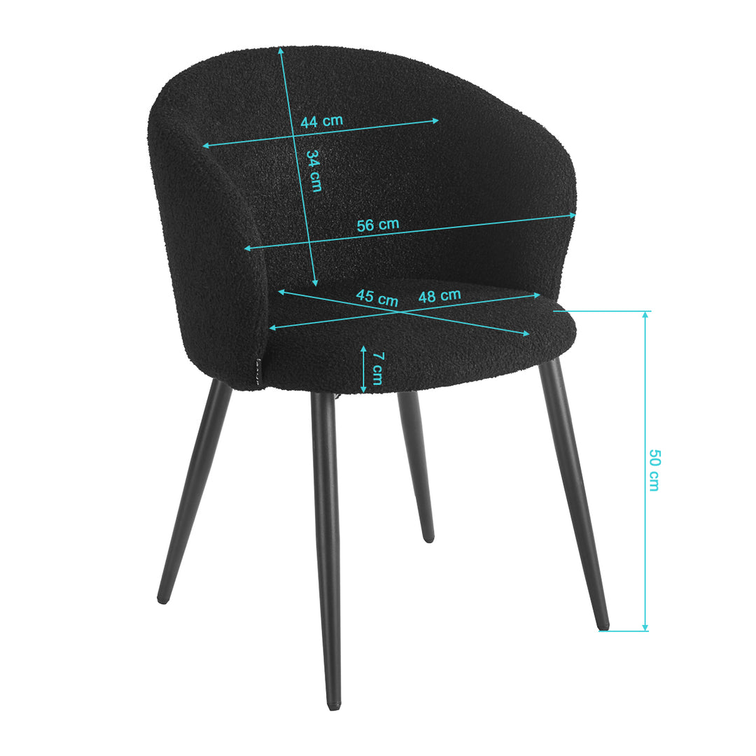 Salonstoel 4Rico Asola Zwart - afbeelding 8