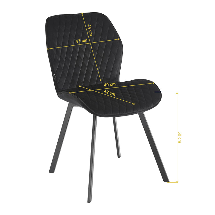 Salonstoel 4Rico Vetro Zwart - afbeelding 8