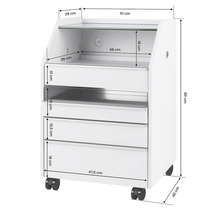 Werkwagen Activeshop 984 Wit - afbeelding 12