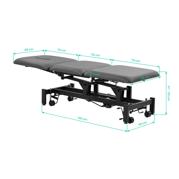 Massagetafel Hydraulisch Balance Solidum 3 Grijs - afbeelding 16
