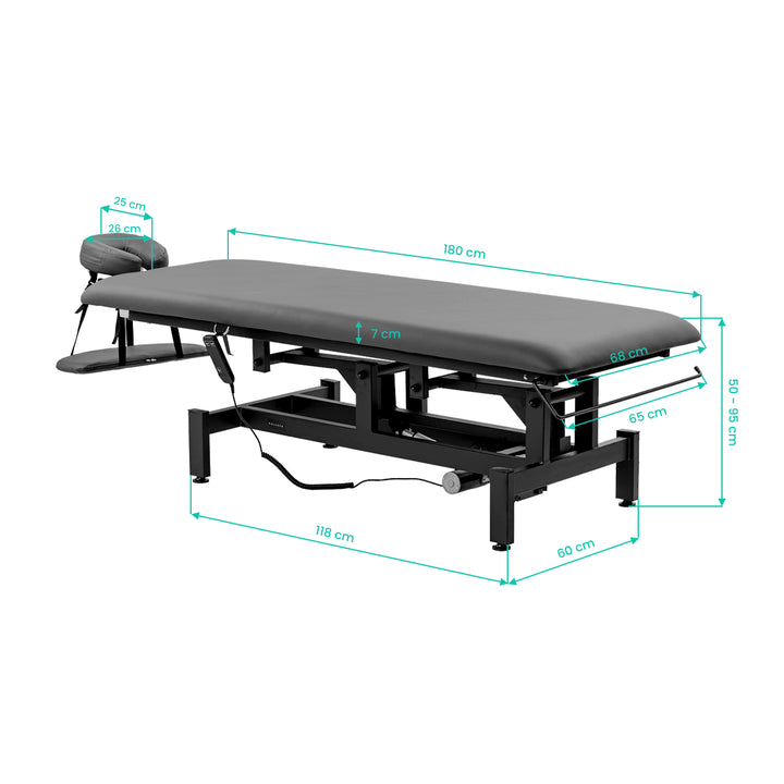 Massagetafel Elektrisch Balance Eso 1 Grijs - afbeelding 12
