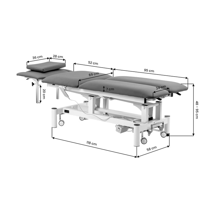 Massagetafel Elektrisch Balance Eso Pro Grijs - afbeelding 15
