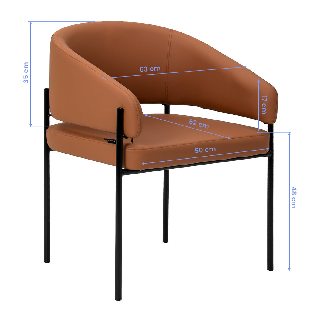 Salonstoel 4Rico Novo Bruin - afbeelding 8