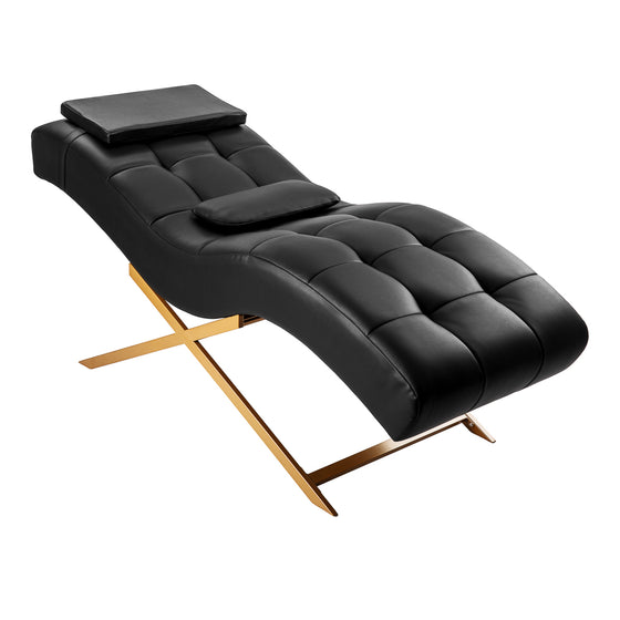 Vippebriks Sillon Alba Sort-Guld
