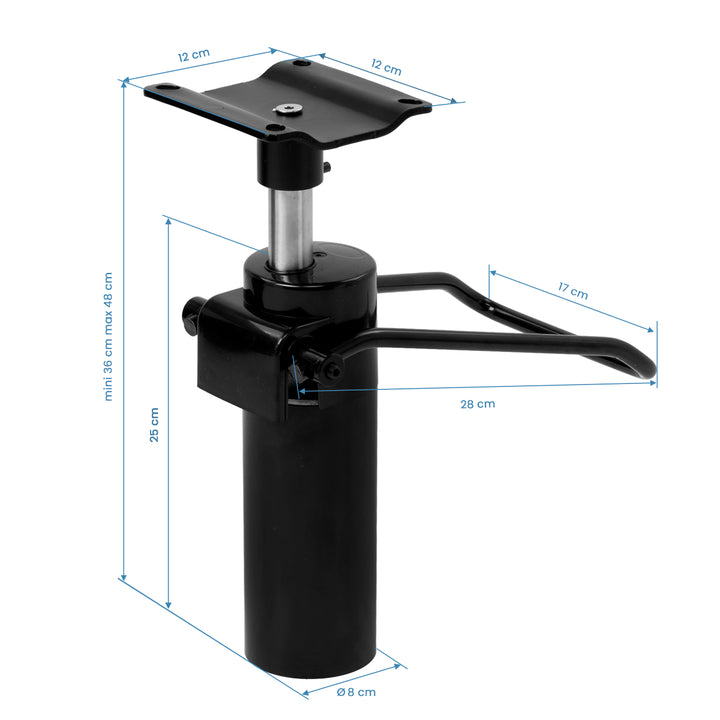 Hydraulische Pomp Kappersstoel Gabbiano D-04 Zwart - afbeelding 2