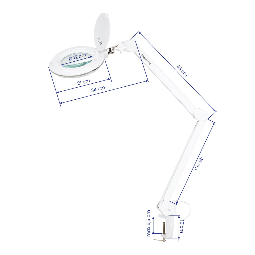 Loeplamp LED 60 SMD 3D met Schroefklem Elegante 6031 Wit - afbeelding 8