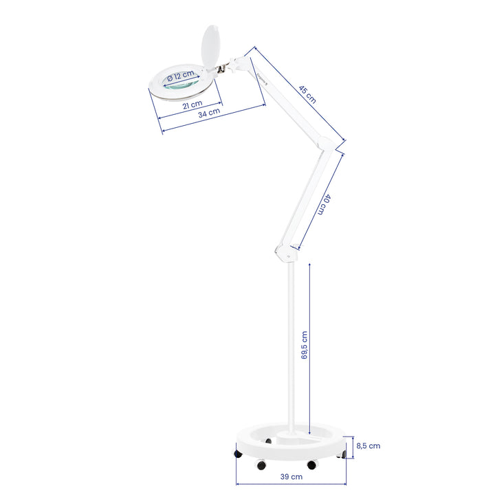 Loeplamp LED 60 SMD 3D op Statief Elegante 6031 Wit - afbeelding 10