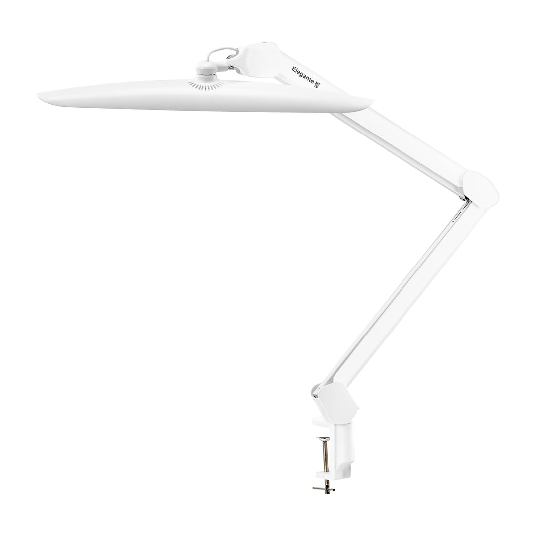 LED Lampe Skønhedssalon med Klemme Elegante Hvid