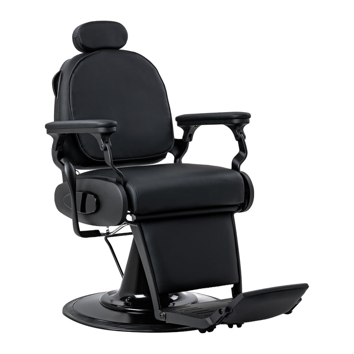 Barberstol Gabbiano Francesco med Massage Sort-Sort