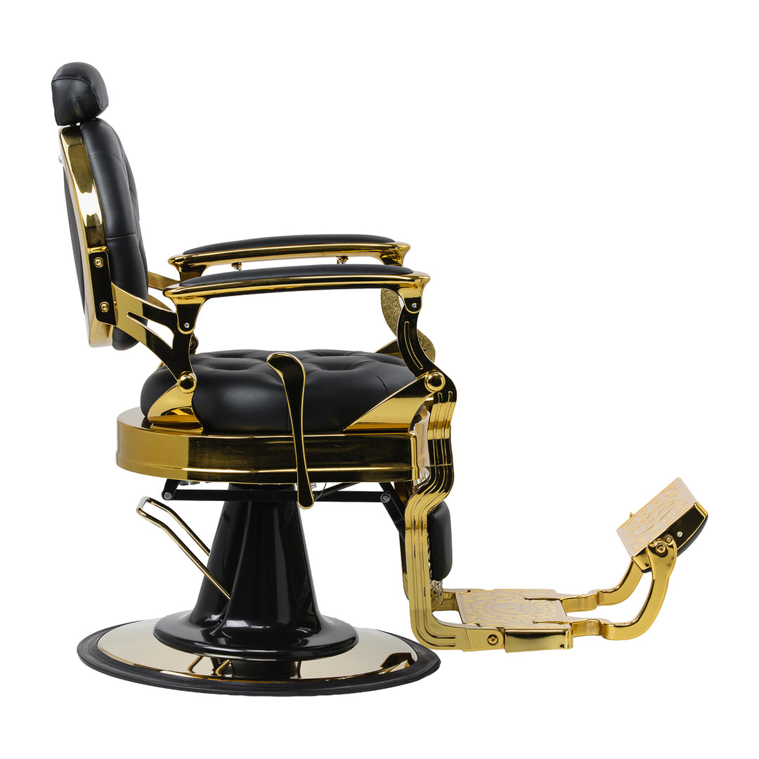 Barberstol Gabbiano Niccolo Sort-Guld - billede 4