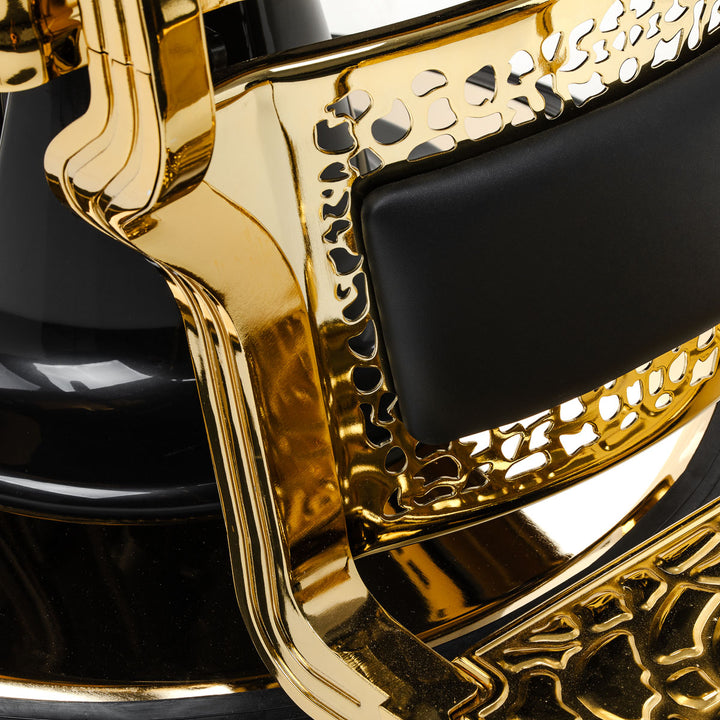 Barberstol Gabbiano Niccolo Sort-Guld - billede 15
