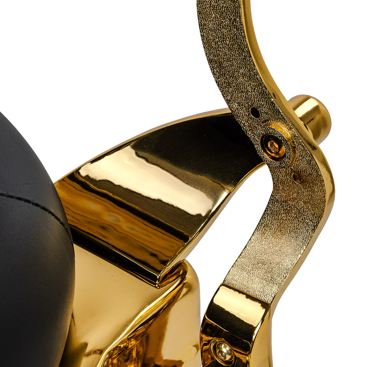 Barberstol Gabbiano Niccolo Sort-Guld - billede 16