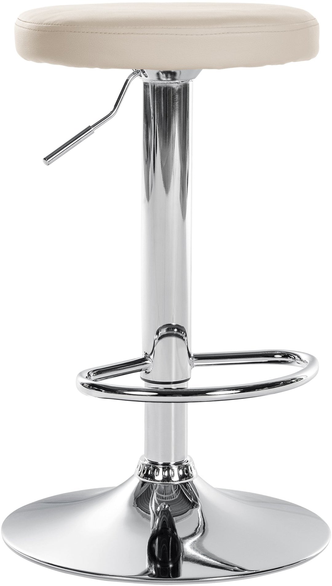 Barstol Kunstlæder Justerbar Drejbar 109 Creme