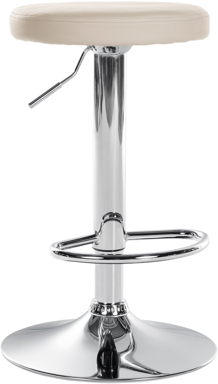 Barstol Kunstlæder Justerbar Drejbar 109 Creme