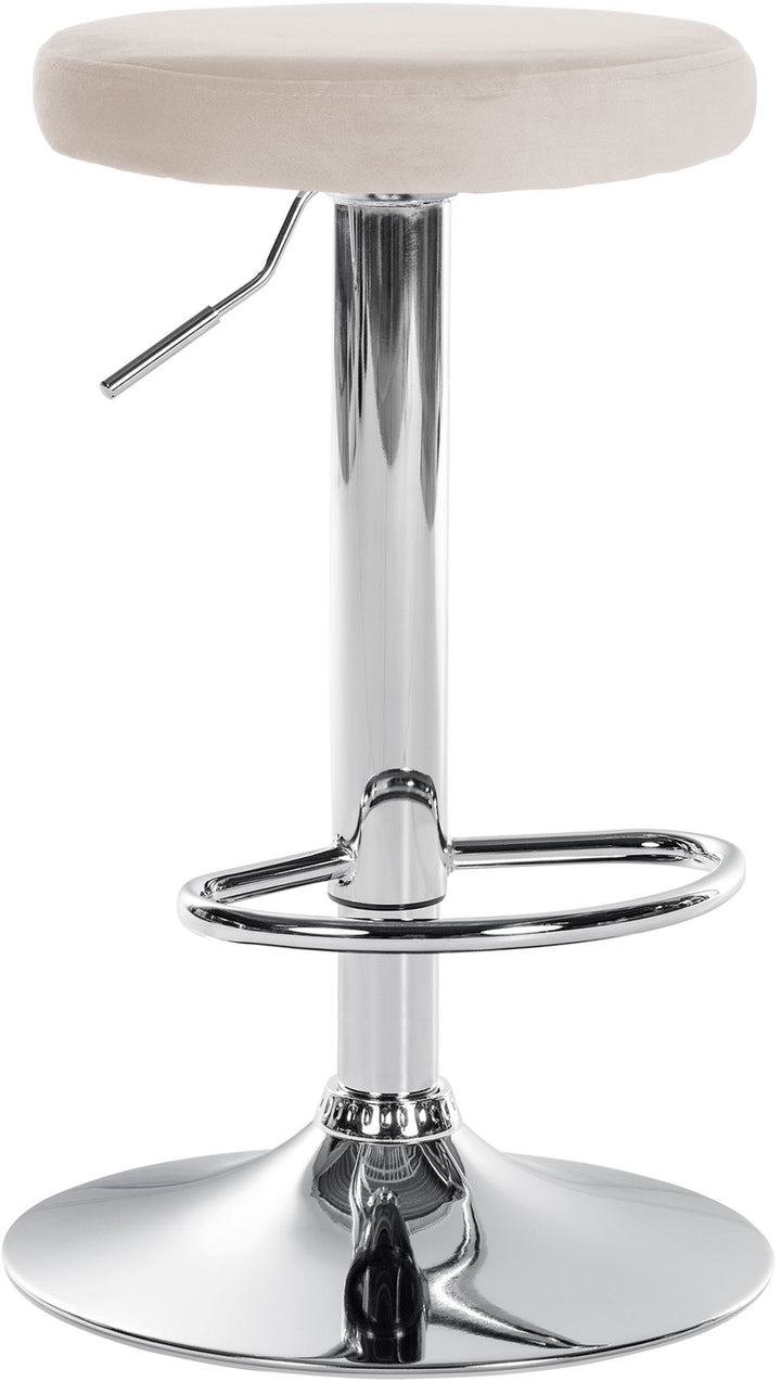 Barstol Fløjl Justerbar Drejbar 109 Creme