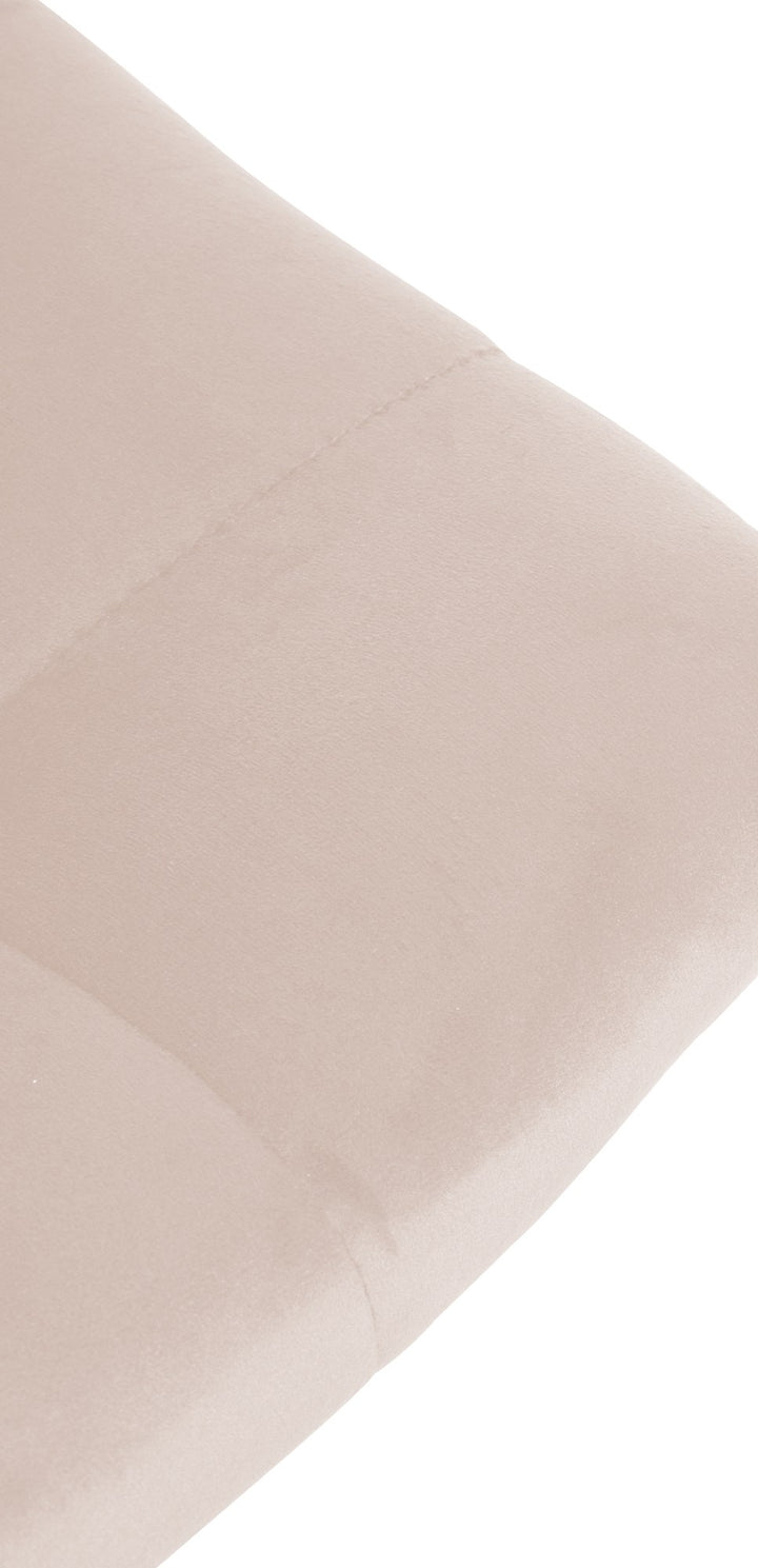 Sæt med 2 Barstole med Ryglæn Fløjl Justerbar Drejbar 107 Beige - billede 8