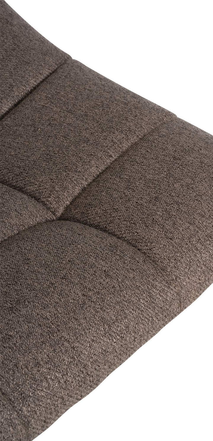 Sæt med 2 Barstole med Ryglæn Stof Justerbar Drejbar 107 Taupe - billede 8