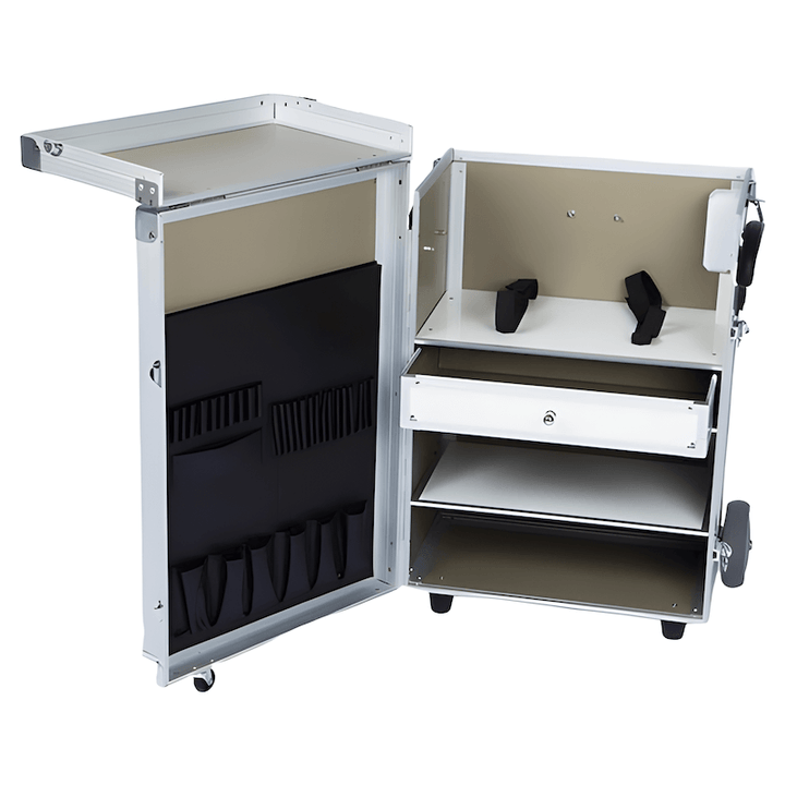 Pedicurekoffer met Trolley PodoMobile Maxi Pearl White 2