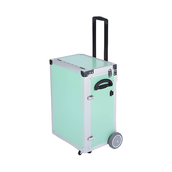 Fodplejekuffert PodoMobile Maxi Youth Green med Trolley