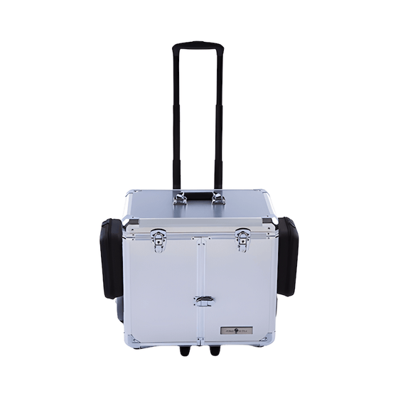 Fodplejekuffert PodoMobile Midi Brush Silver med Trolley