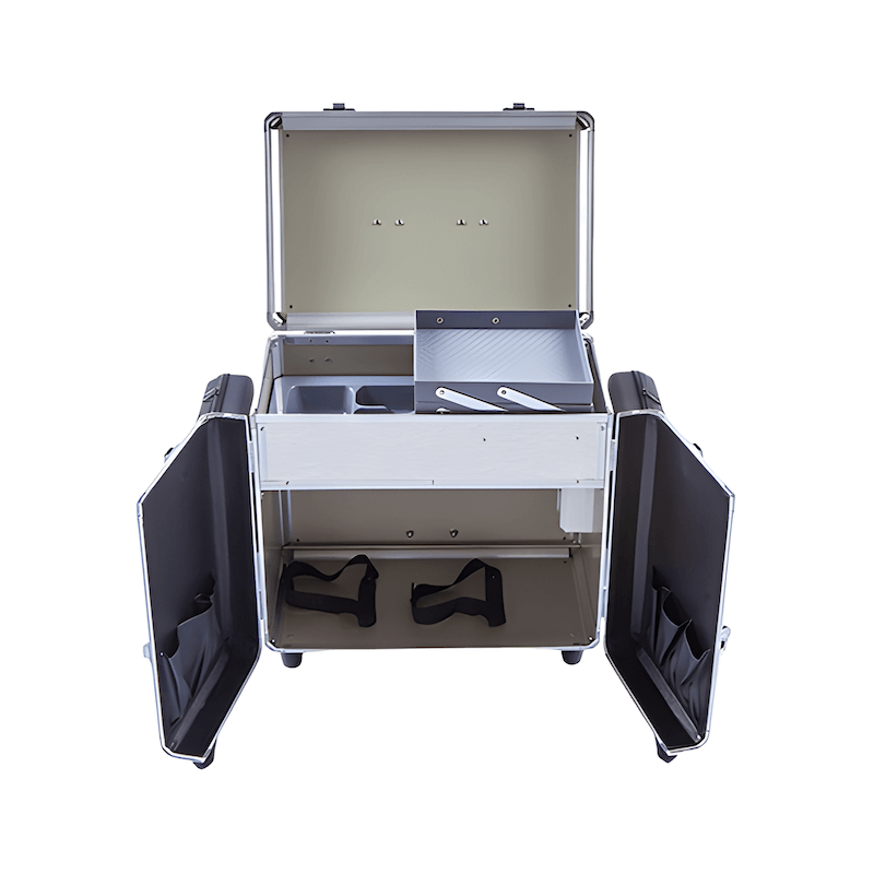 Pedicurekoffer met Trolley PodoMobile Midi Brush Silver 7
