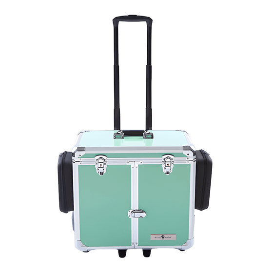 Fodplejekuffert PodoMobile Midi Youth Green med Trolley
