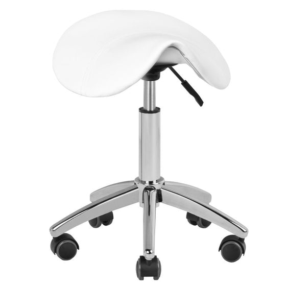Taburet Sadelstol AM-302 Justerbar - Hvid