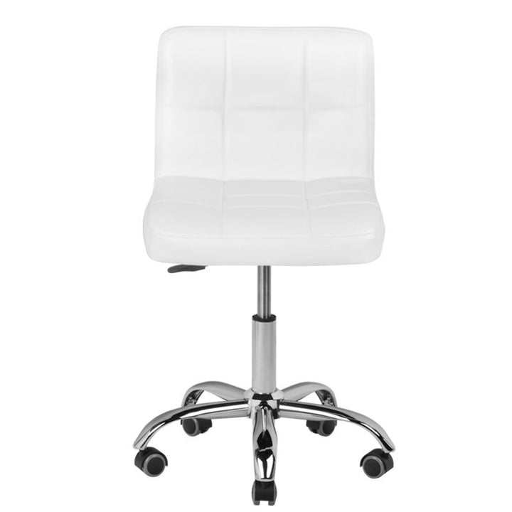 Salonstoel met Wielen Verstelbaar A-5299 Wit - afbeelding 3