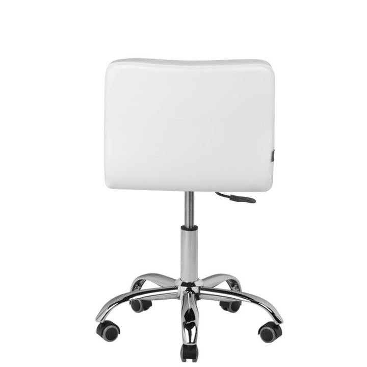 Salonstoel met Wielen Verstelbaar A-5299 Wit - afbeelding 4