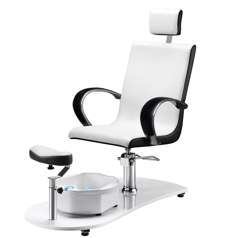 Pedicure Stoel Spa Hydraulisch Massage Wit Zwart - afbeelding 2