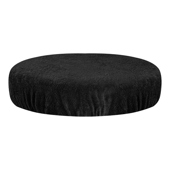 Taburetbetræk Tabouret Terry Sort